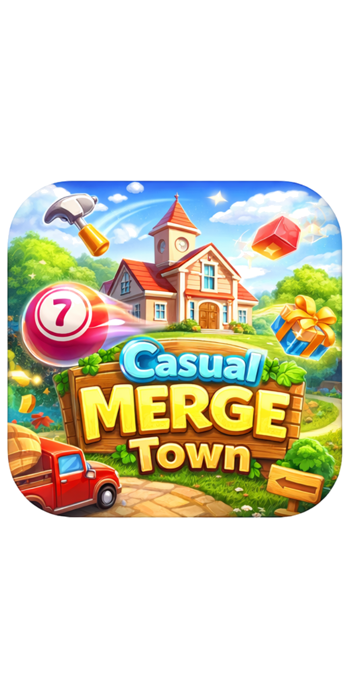 Casual Merge Town logo